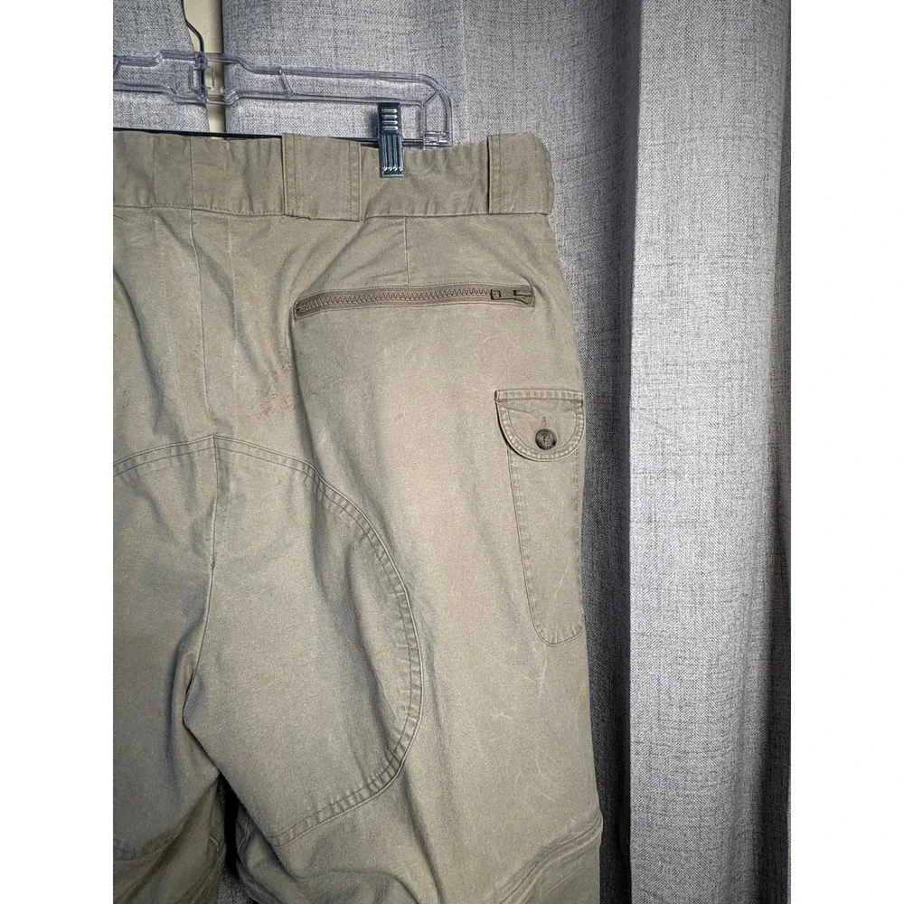 Banana Republic Mens Tan Zip Off Convertible Safari Cargo Pants 38x30 Vintage